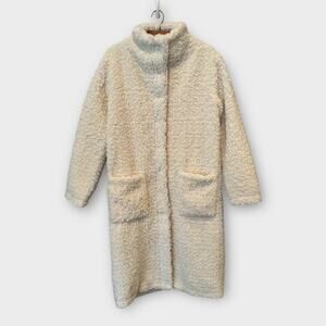 REFORMATION Bromley Faux-fur Coat Size Small